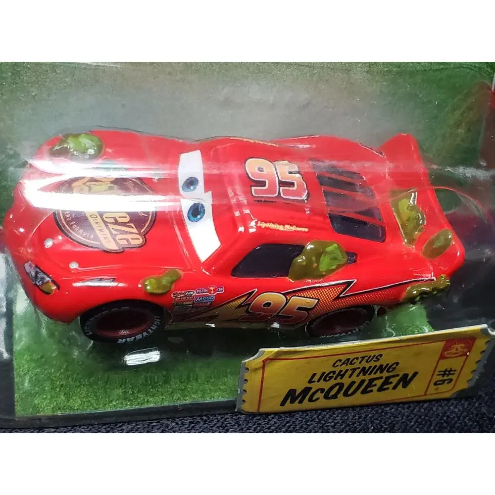 Disney Pixar The World of Cars Race O Rama Cactus Lightning McQueen No. 6 Car